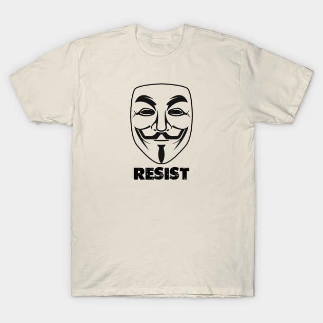 Anonymous Resist T-Shirt by NeilGlover